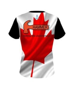 Alternative view of Hammer Canadian Flag CoolWick Bowling Jersey