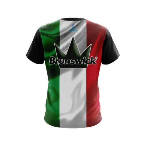 Brunswick Italian Flag CoolWick Bowling Jersey - Image 2