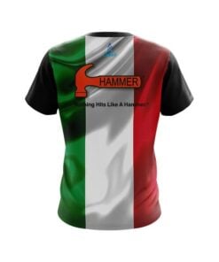 Alternative view of Hammer Italian Flag CoolWick Bowling Jersey