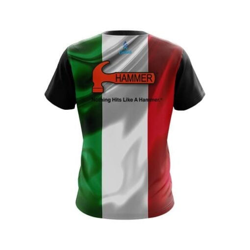 Hammer Italian Flag CoolWick Bowling Jersey - Image 2