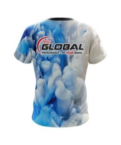 Alternative view of 900 Global Blue Clouds CoolWick Bowling Jersey