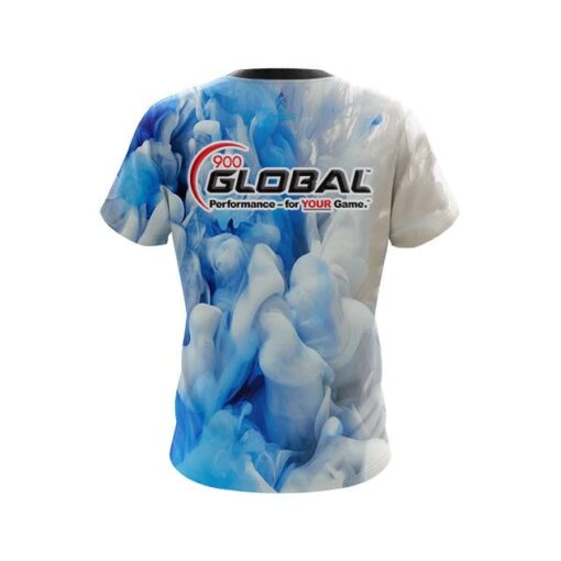 900 Global Blue Clouds CoolWick Bowling Jersey - Image 2