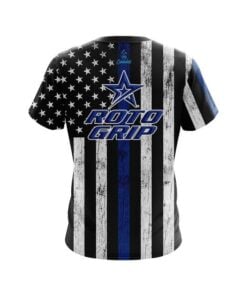Alternative view of Roto Grip Blue Line CoolWick Bowling Jersey