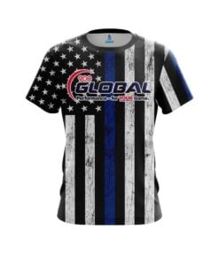 900 Global Blue Line CoolWick Bowling Jersey