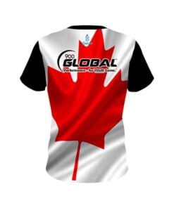 Alternative view of 900 Global Canadian Flag CoolWick Bowling Jersey