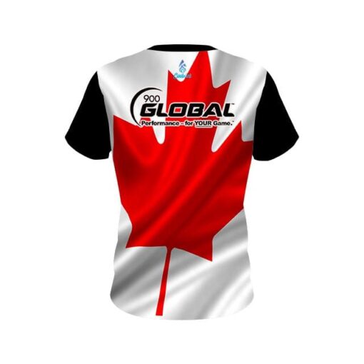 900 Global Canadian Flag CoolWick Bowling Jersey - Image 2