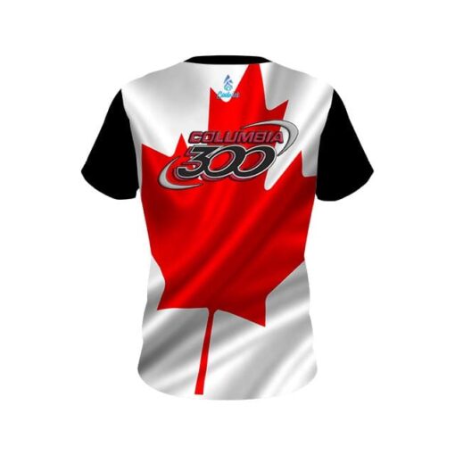 Columbia 300 Canadian Flag CoolWick Bowling Jersey - Image 2