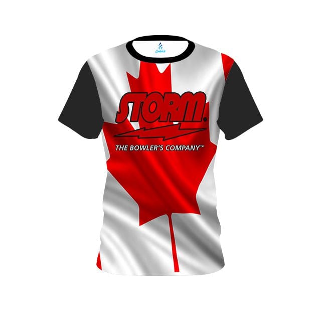 Storm Canadian Flag CoolWick Bowling Jersey