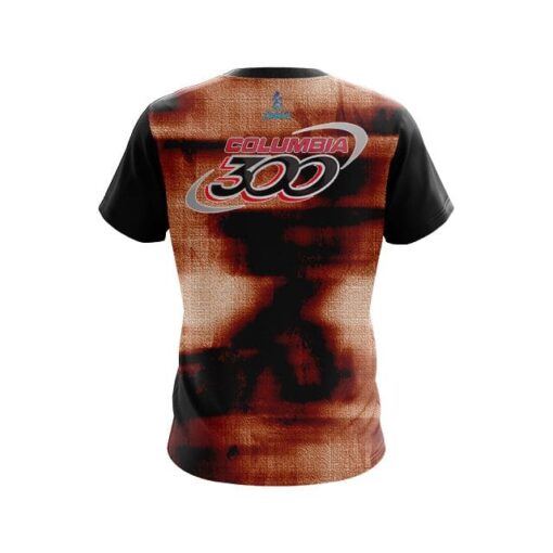 Columbia 300 Canvas Orange CoolWick Bowling Jersey - Image 2