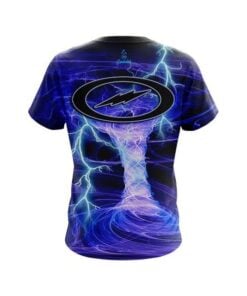 Alternative view of Storm Electrical Tornado Blue CoolWick Bowling Jersey