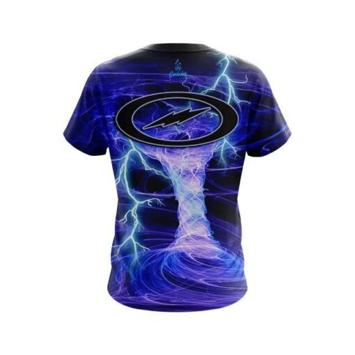 Storm Electrical Tornado Blue CoolWick Bowling Jersey - Image 2
