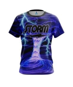 Storm Electrical Tornado Blue CoolWick Bowling Jersey