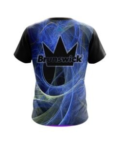 Alternative view of Brunswick Energy Swirls Blue CoolWick Bowling Jersey