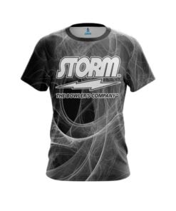 Storm Energy Swirls Black CoolWick Bowling Jersey