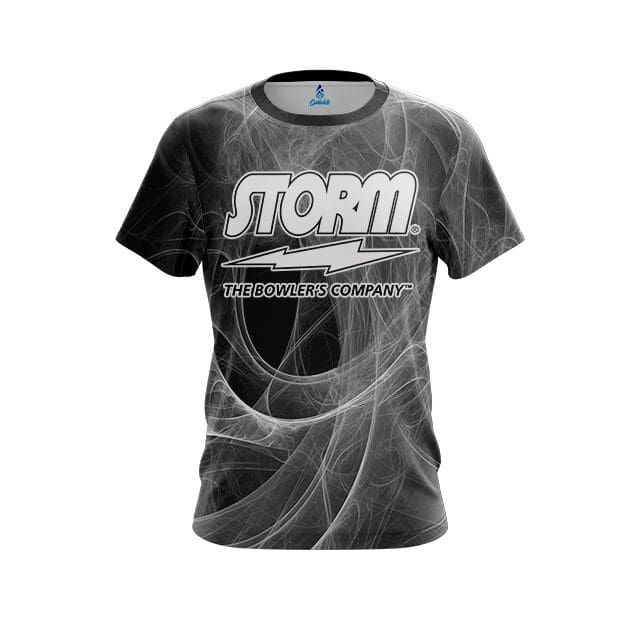 Storm Energy Swirls Black CoolWick Bowling Jersey