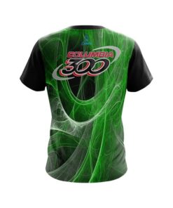 Alternative view of Columbia 300 Energy Swirls Green CoolWick Bowling Jersey