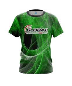 900 Global Energy Swirls Green CoolWick Bowling Jersey