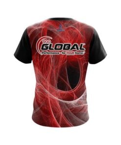 Alternative view of 900 Global Energy Swirls Red CoolWick Bowling Jersey