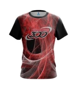 Columbia 300 Energy Swirls Red CoolWick Bowling Jersey