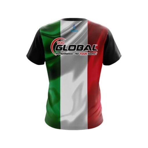 900 Global Italian Flag CoolWick Bowling Jersey - Image 2