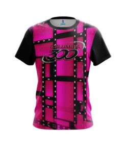 Columbia 300 Movie Reel Pink CoolWick Bowling Jersey