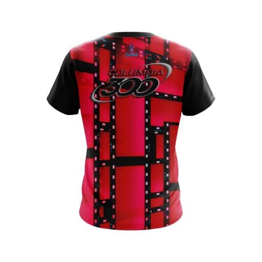 Columbia 300 Movie Reel Red CoolWick Bowling Jersey - Image 2