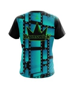 Alternative view of Brunswick Movie Reel Aqua CoolWick Bowling Jersey