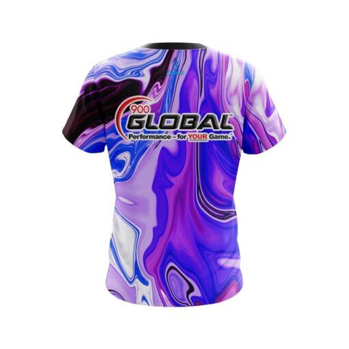 900 Global Paint Swirls CoolWick Bowling Jersey - Image 2
