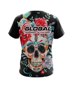 Alternative view of 900 Global Sugar Skull CoolWick Bowling Jersey