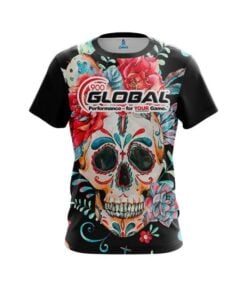 900 Global Sugar Skull CoolWick Bowling Jersey