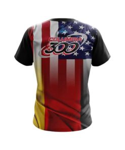 Alternative view of Columbia 300 USA Germany Flag CoolWick Bowling Jersey