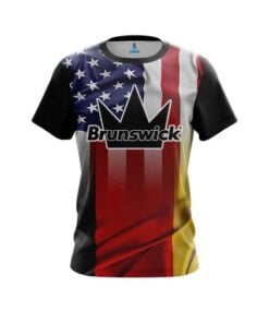 Brunswick USA Germany Flag CoolWick Bowling Jersey