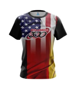 Columbia 300 USA Germany Flag CoolWick Bowling Jersey