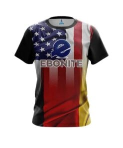 Ebonite USA Germany Flag CoolWick Bowling Jersey