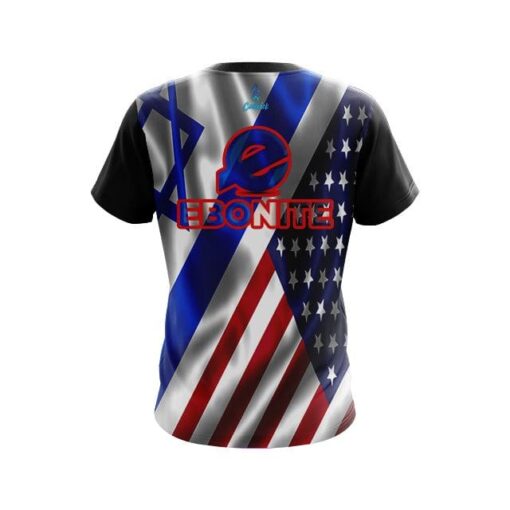 Ebonite USA Israeli Flag CoolWick Bowling Jersey - Image 2