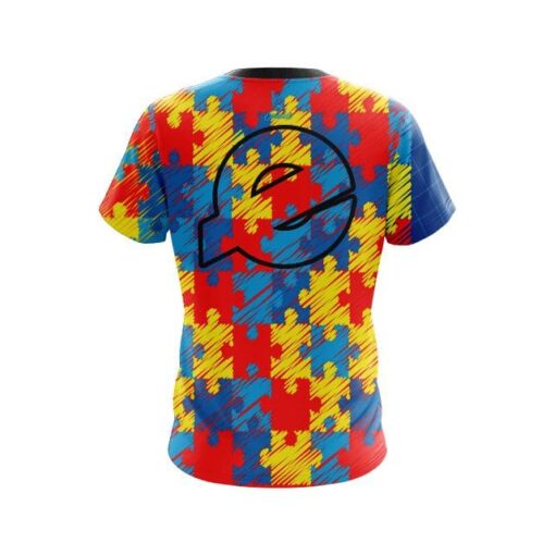 Ebonite Autism Awareness CoolWick Bowling Jersey - Image 2