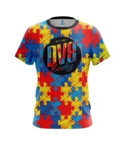 DV8 Autism Awareness CoolWick Bowling Jersey