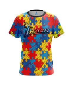 Track Autism Awareness CoolWick Bowling Jersey