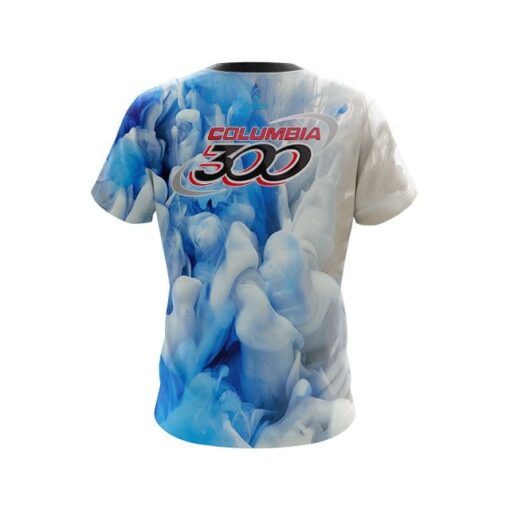 Columbia 300 Blue Clouds CoolWick Bowling Jersey - Image 2