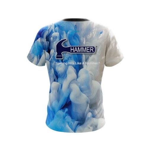 Hammer Blue Clouds CoolWick Bowling Jersey - Image 2