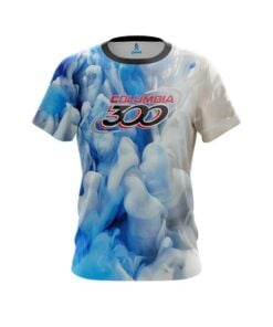 Columbia 300 Blue Clouds CoolWick Bowling Jersey