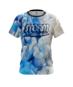 Storm Blue Clouds CoolWick Bowling Jersey