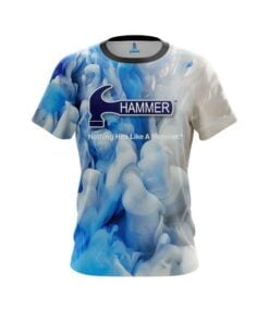 Hammer Blue Clouds CoolWick Bowling Jersey