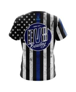 Alternative view of DV8 Blue Line CoolWick Bowling Jersey