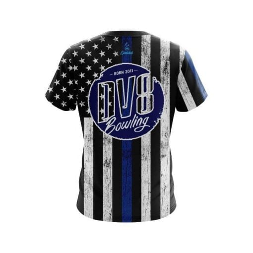 DV8 Blue Line CoolWick Bowling Jersey - Image 2