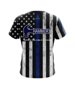 Alternative view of Hammer Blue Line CoolWick Bowling Jersey