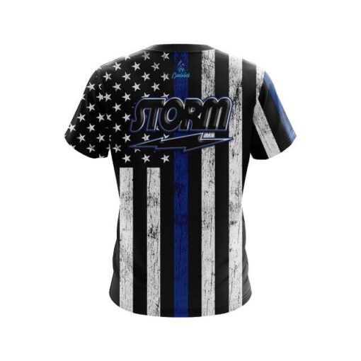 Storm Blue Line CoolWick Bowling Jersey - Image 2