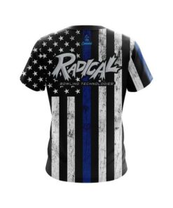 Alternative view of Radical Blue Line CoolWick Bowling Jersey