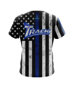 Alternative view of Track Blue Line CoolWick Bowling Jersey