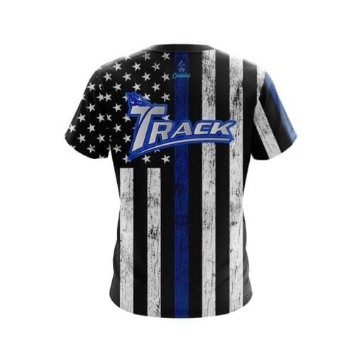 Track Blue Line CoolWick Bowling Jersey - Image 2